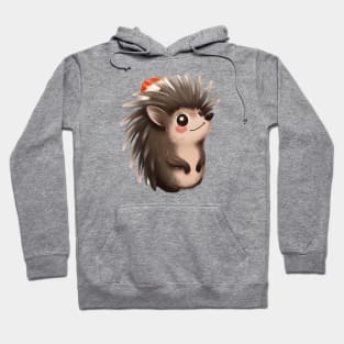 Cute Porcupine Drawing Hoodie